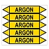 Značení potrubí, argon